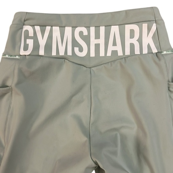 Gymshark Pants - Gymshark V Waist Lifting Pocket Leggings Mint Green Soft Thick Workout Train XS